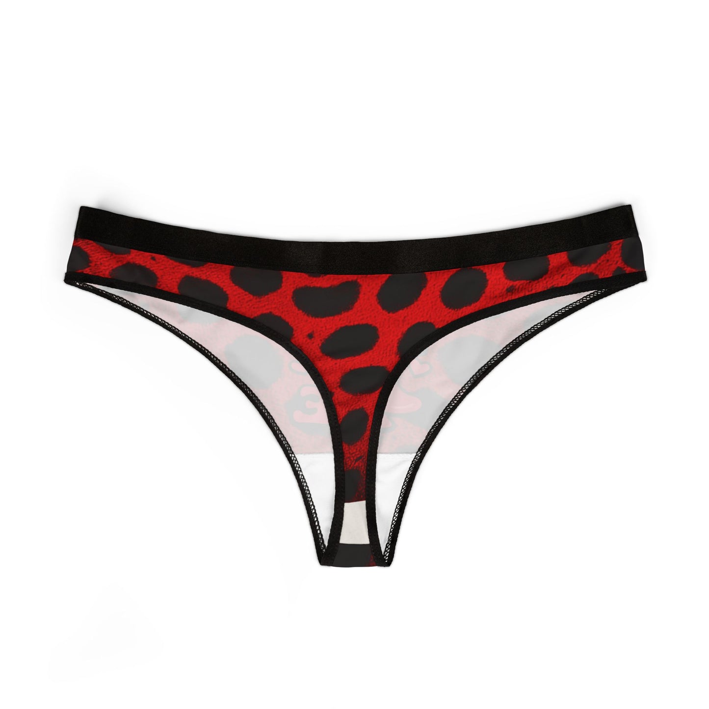 2AM LicK Me Thong CHeetah red