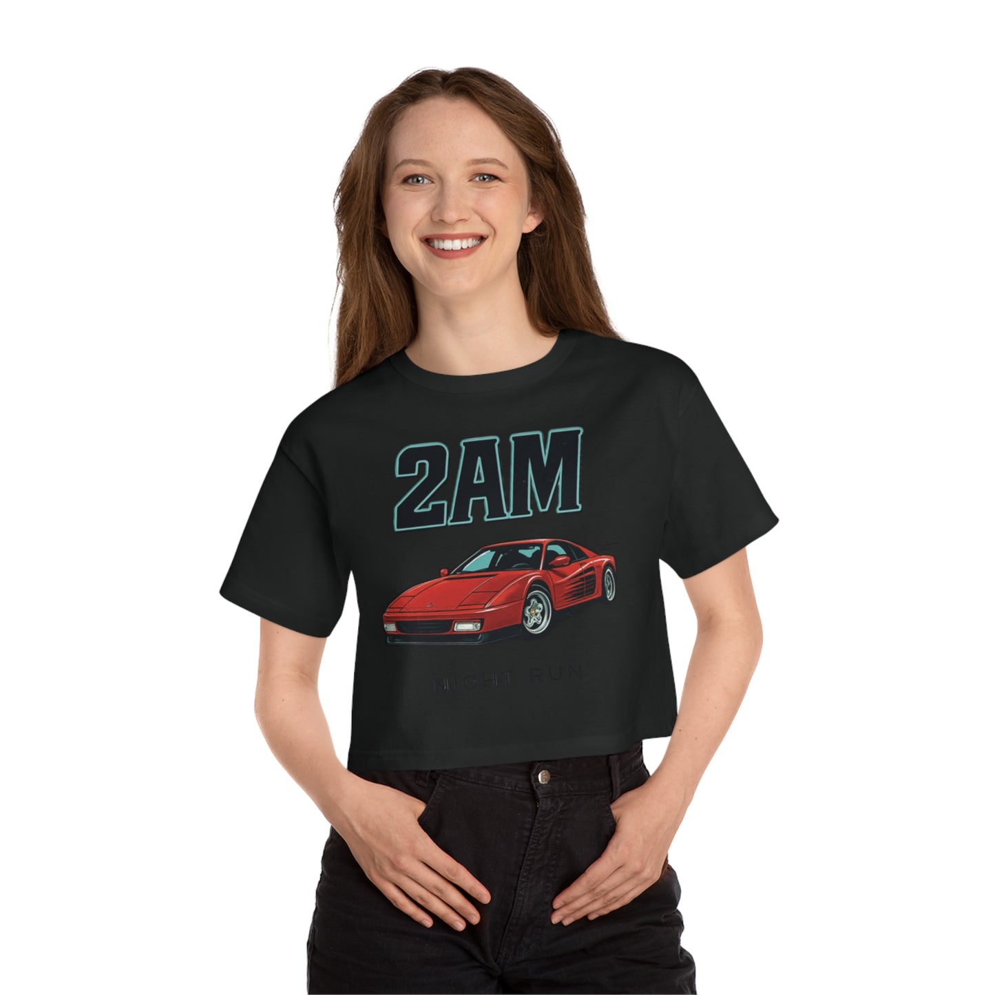 2AM Night Run ! cropped oversizer shirts
