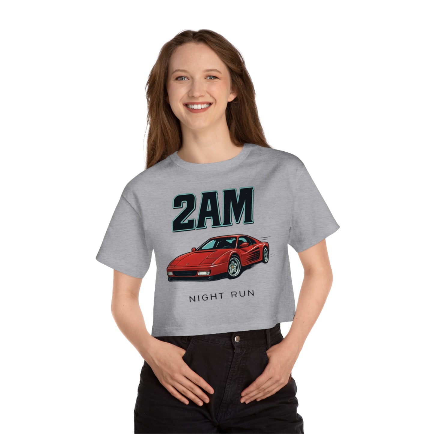 2AM Night Run ! cropped oversizer shirts
