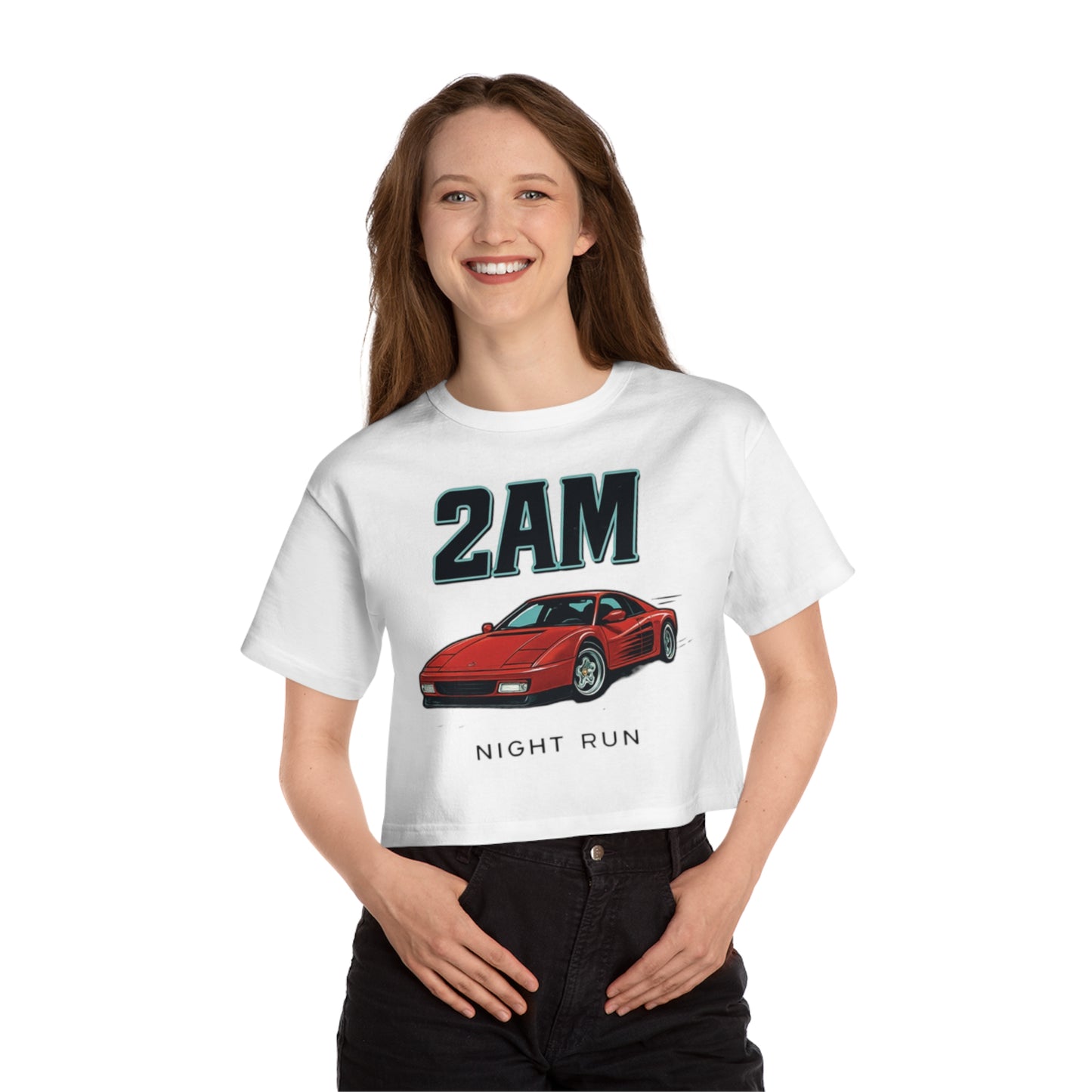 2AM Night Run ! cropped oversizer shirts