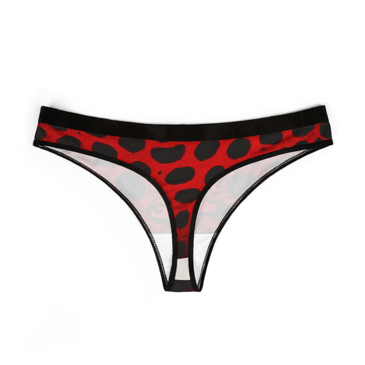 2AM LicK Me Thong CHeetah red