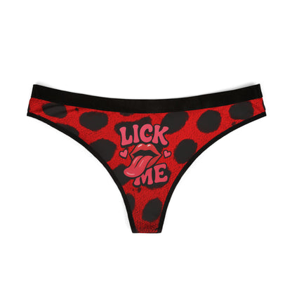 2AM LicK Me Thong CHeetah red