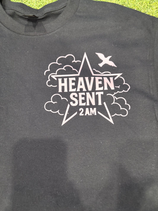 Heaven Sent 2AM Black T Shirt